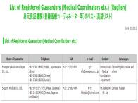 親会社が医療滞在査証の身元引受機関に登録されました。